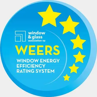 The WEERS Window Energy Efficiency Rating System 5-star compliance badge