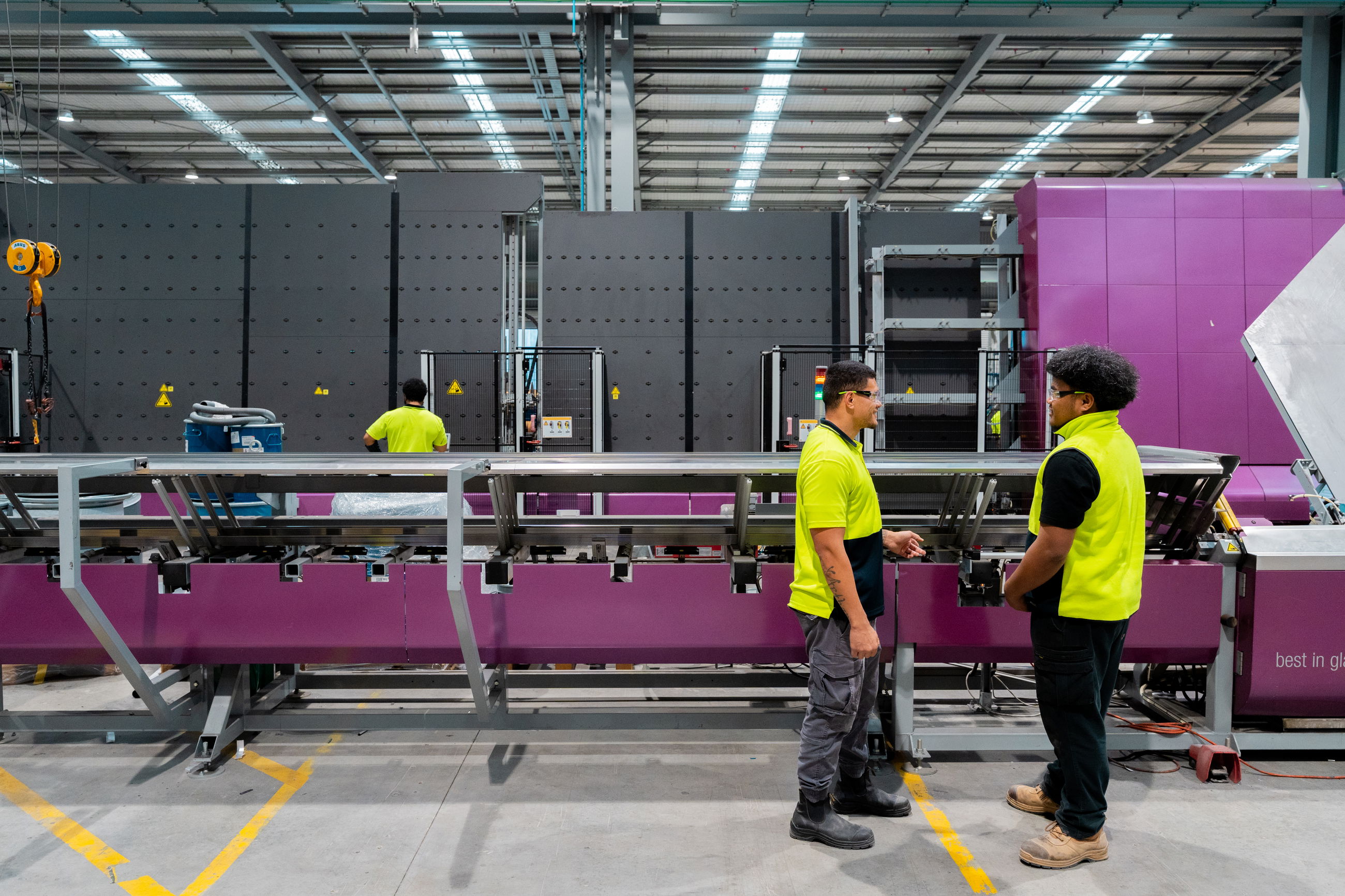 FMI Building Innovation employees on the factory floor