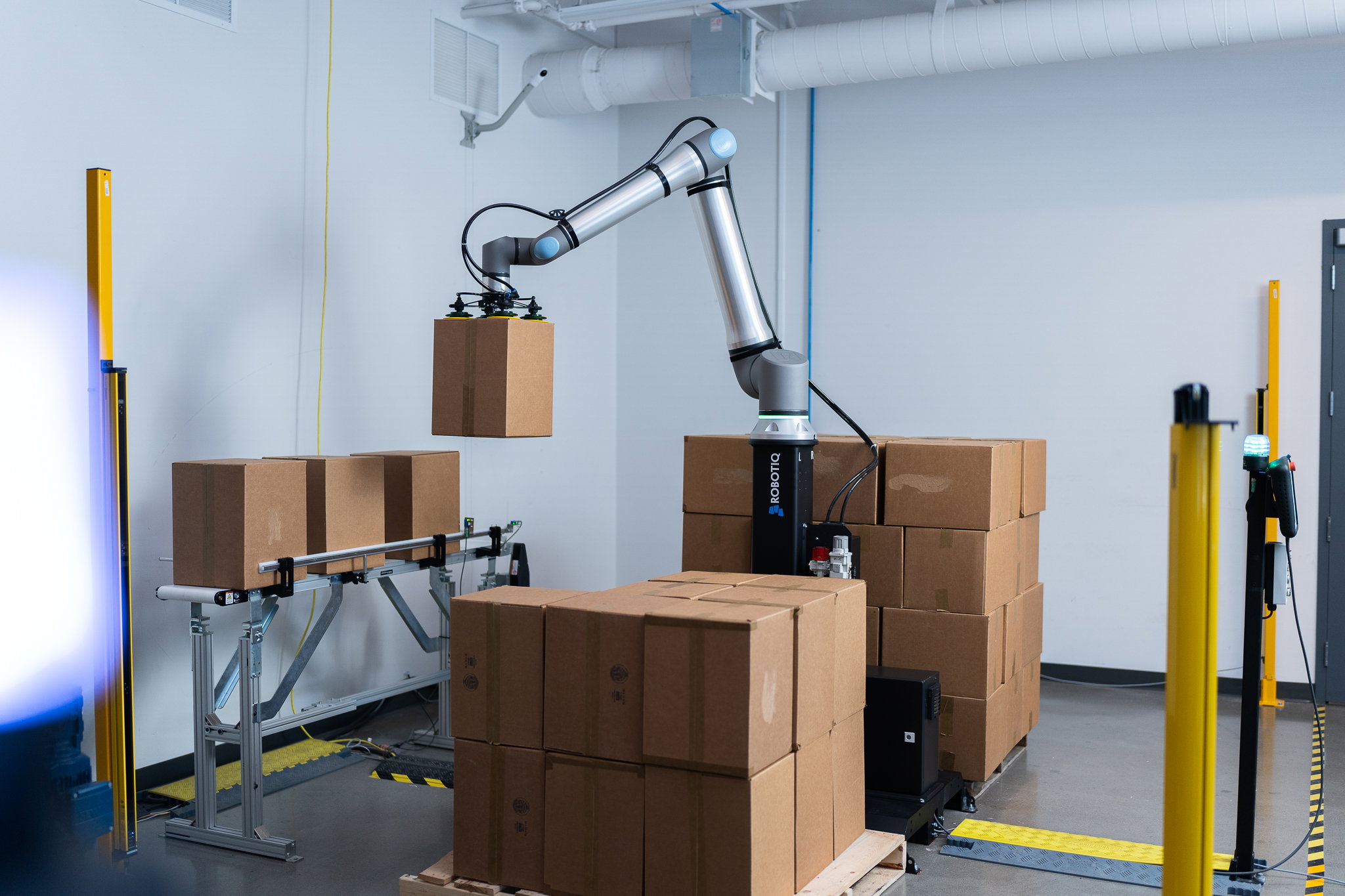 Palletisers built for the factory floor