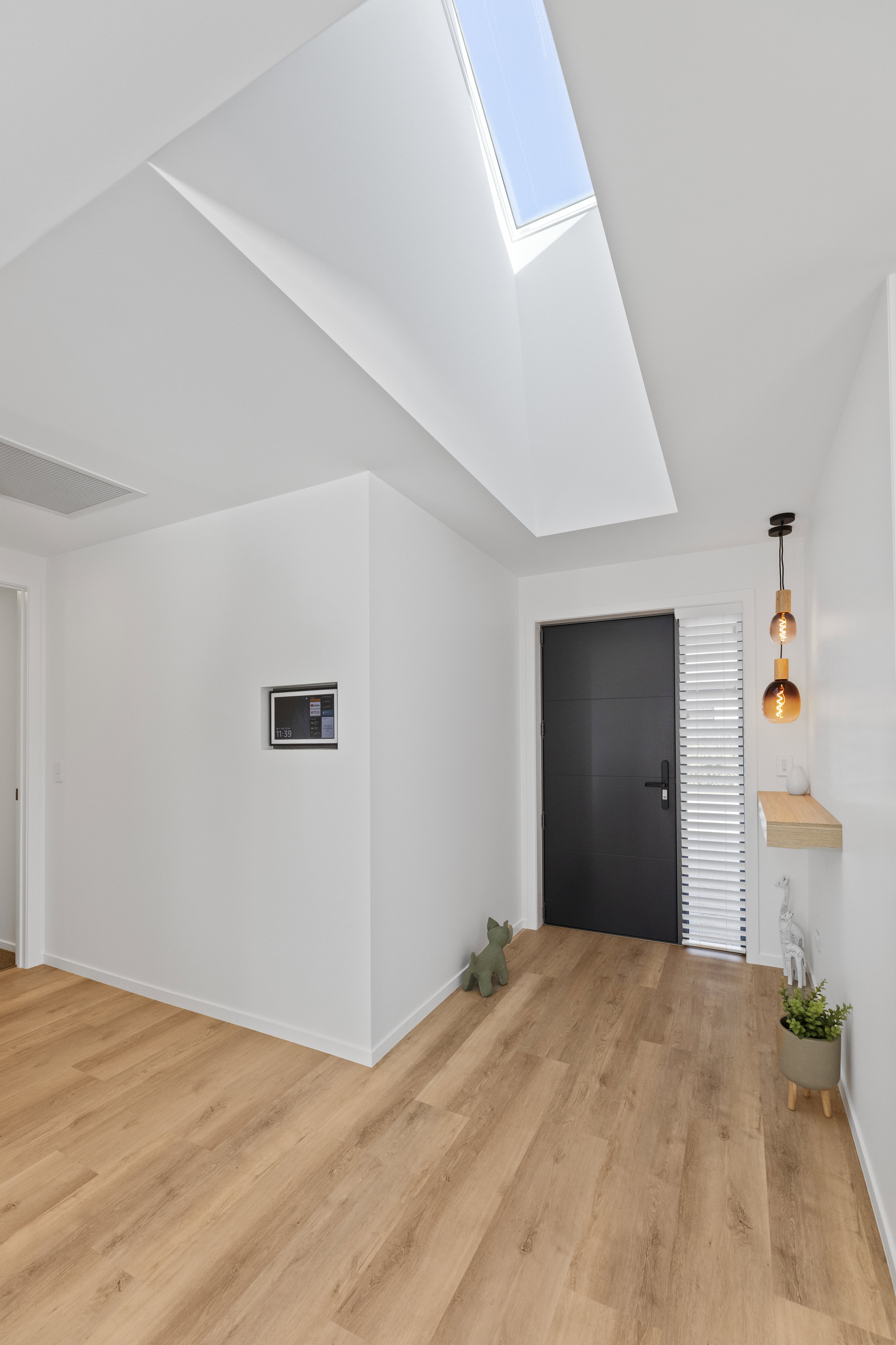 Bringing roof light into a hallway latitude homes showhome