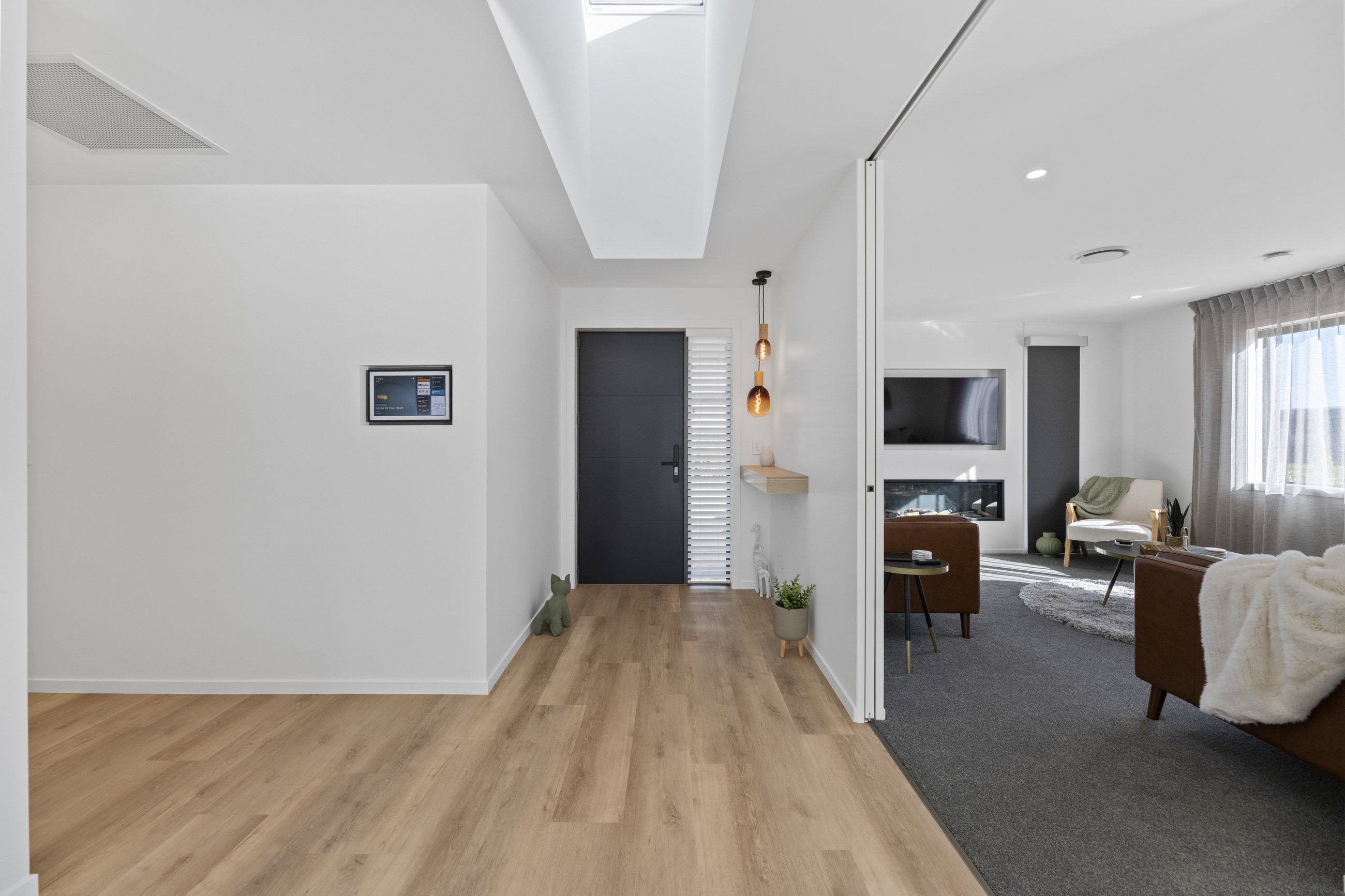 Internal sliding door example in a latitude showhome