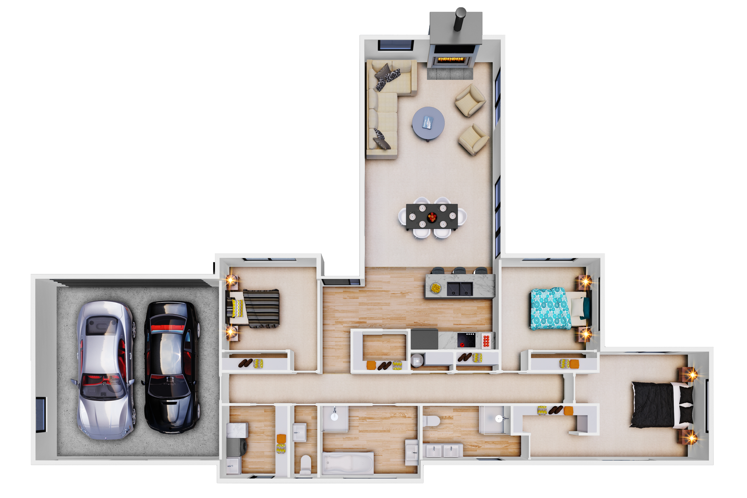 NZ176 Matapouri 3D render 1