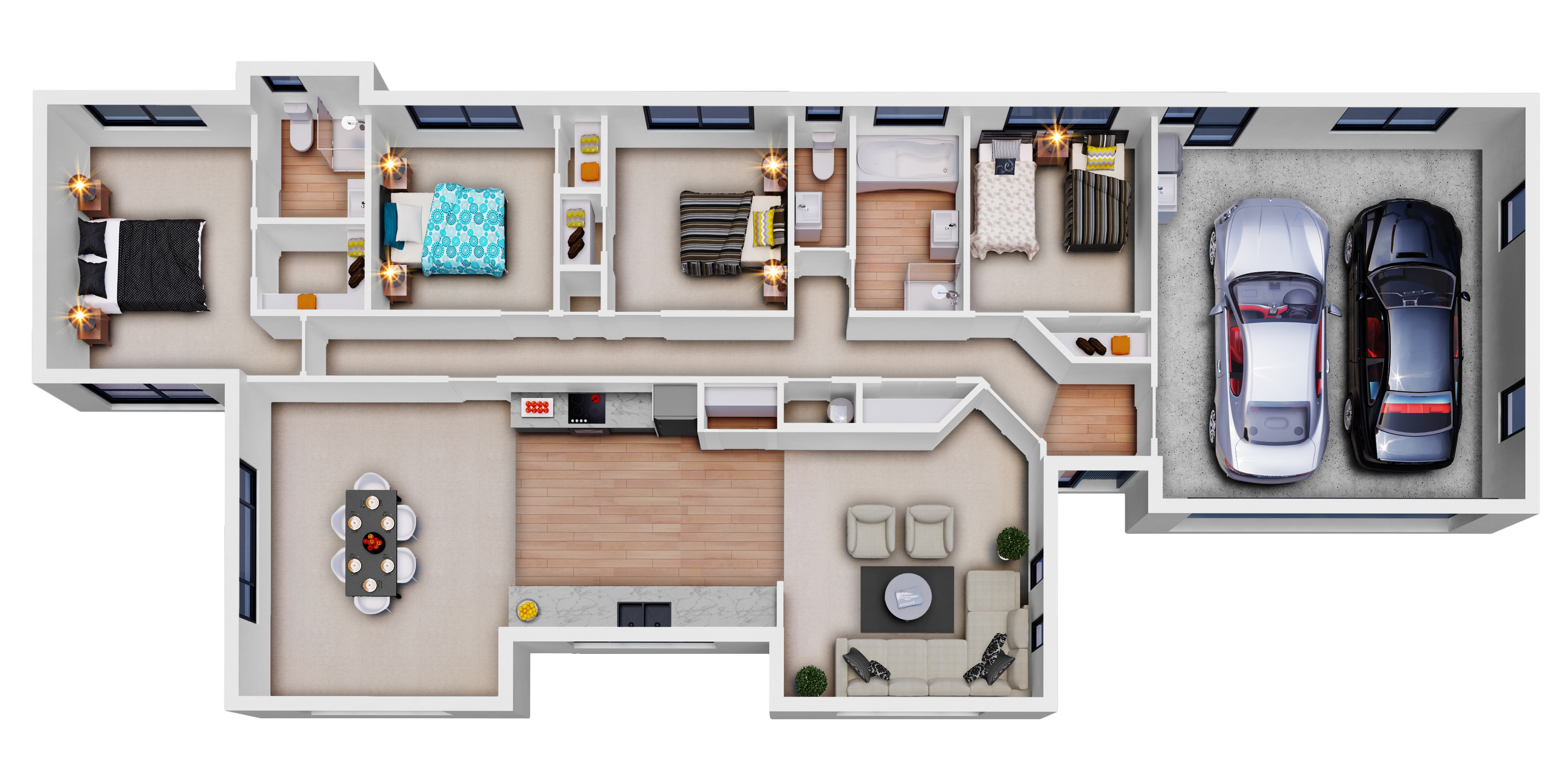 NZ 180 Wairakei 3D Floor plan v3