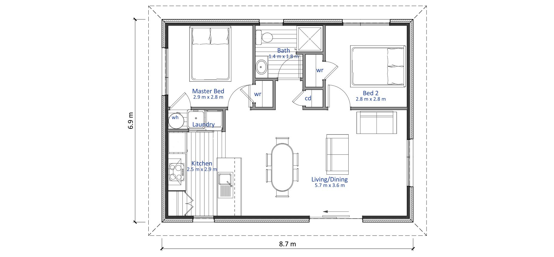 NZB 60 Wairoa Floor plan