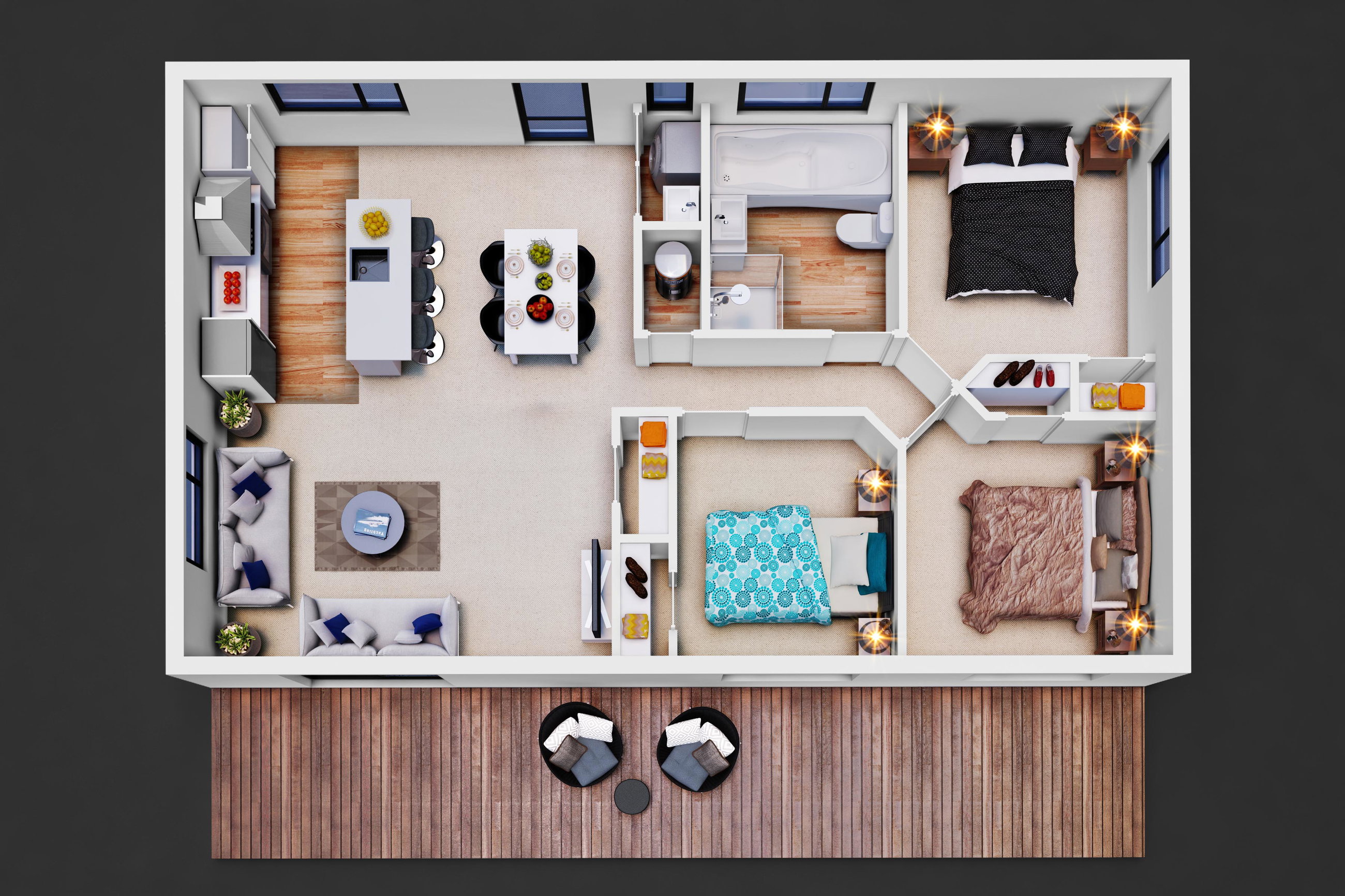 NZB 80 3D Floor Plan