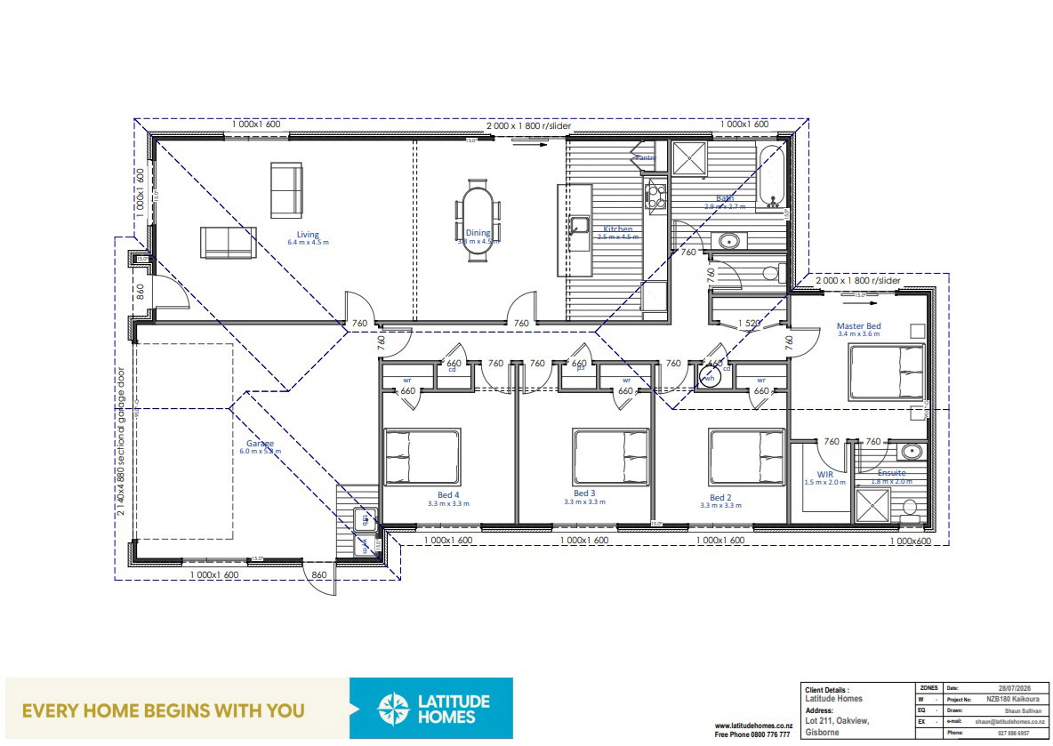 Latitude Homes Kaikoura Design Layout