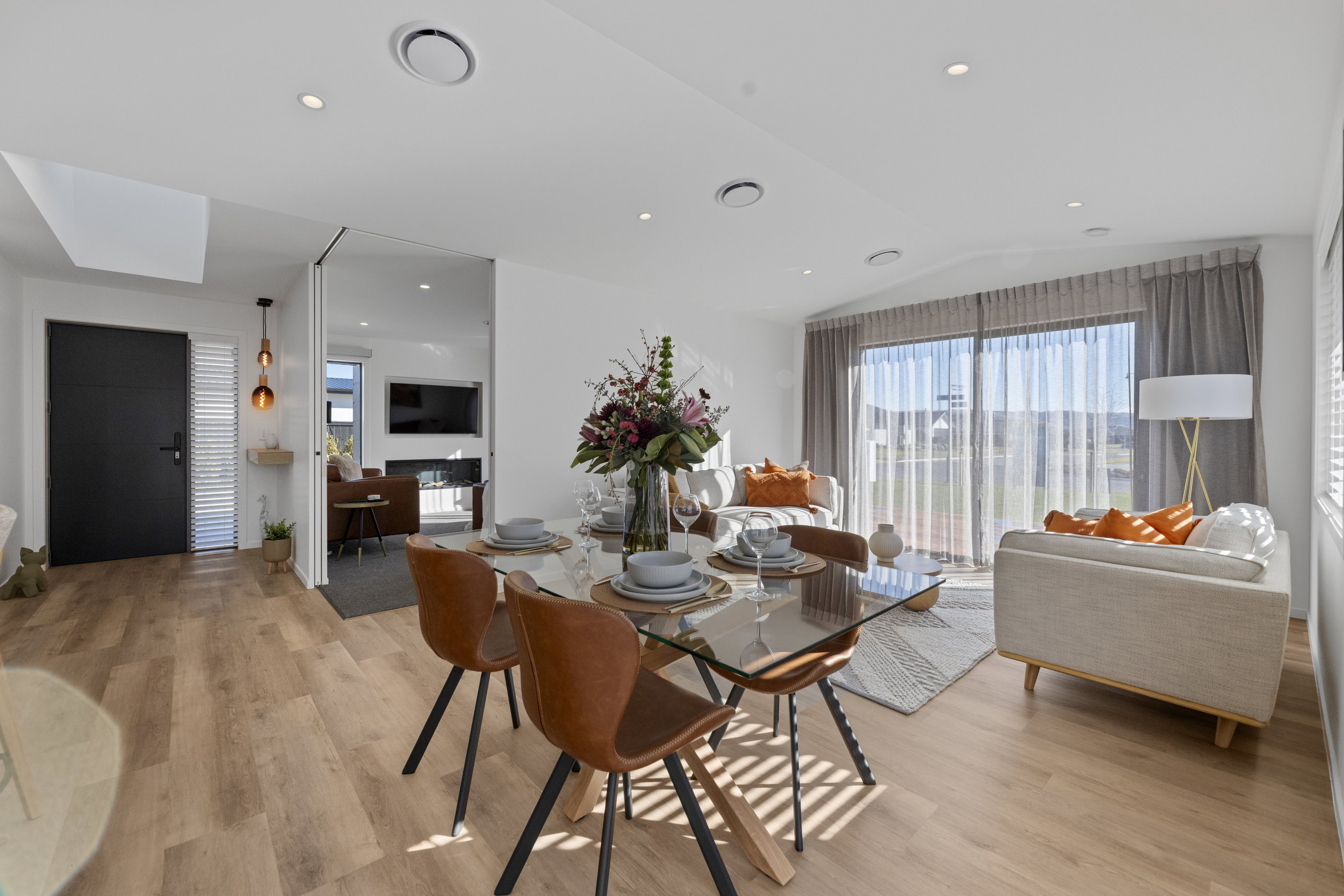 Open plan living latitude dunedin showhome