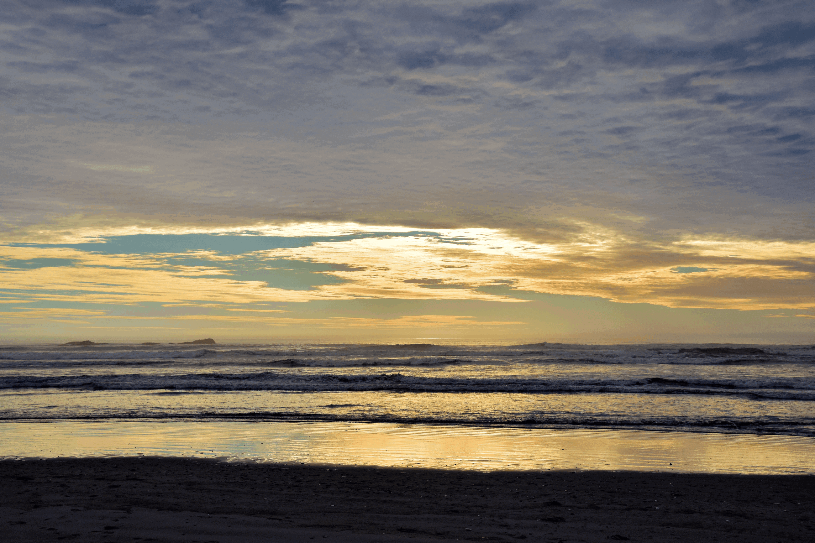 Sunsets on the beach