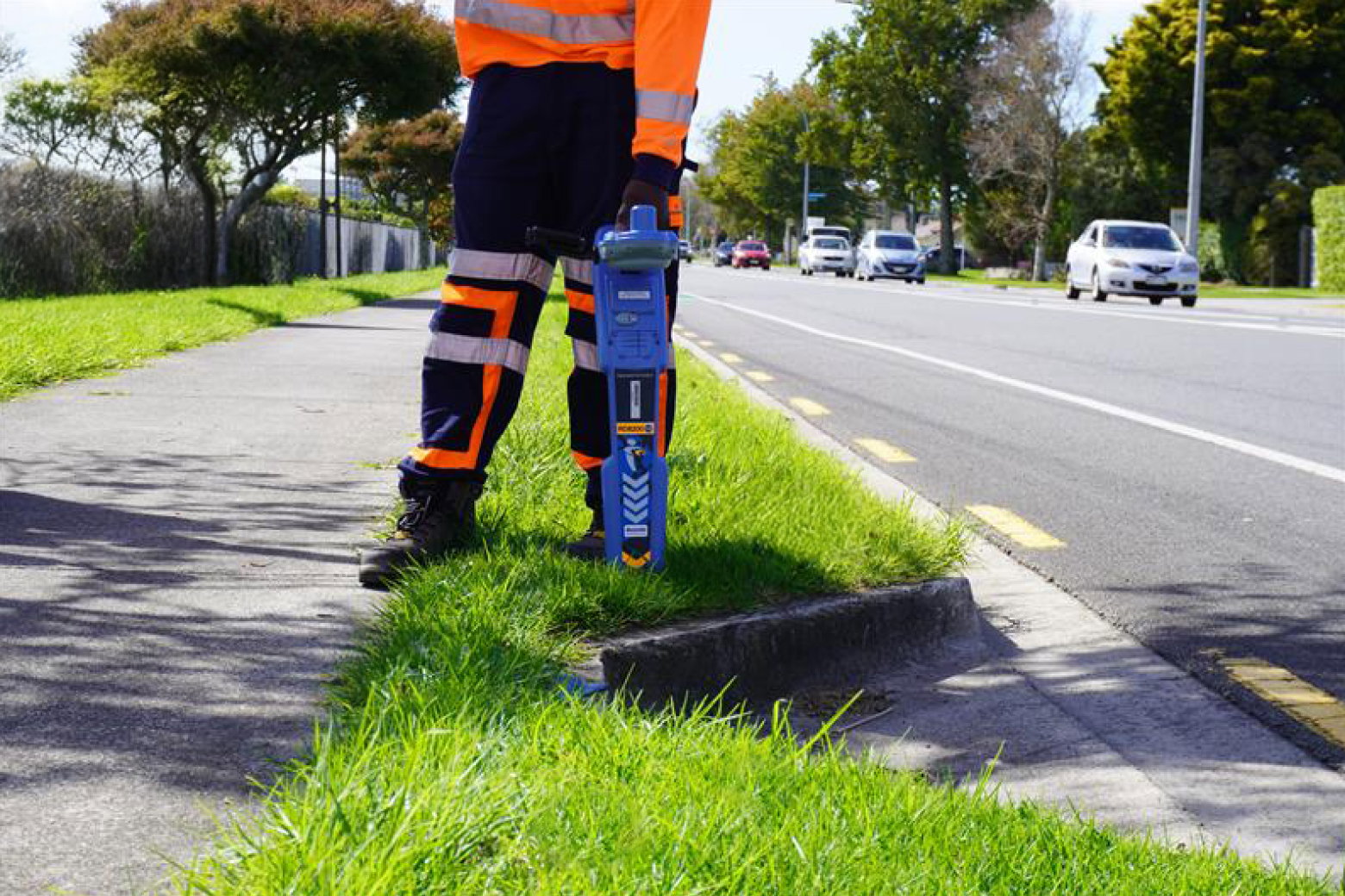 Image of surveyor on site