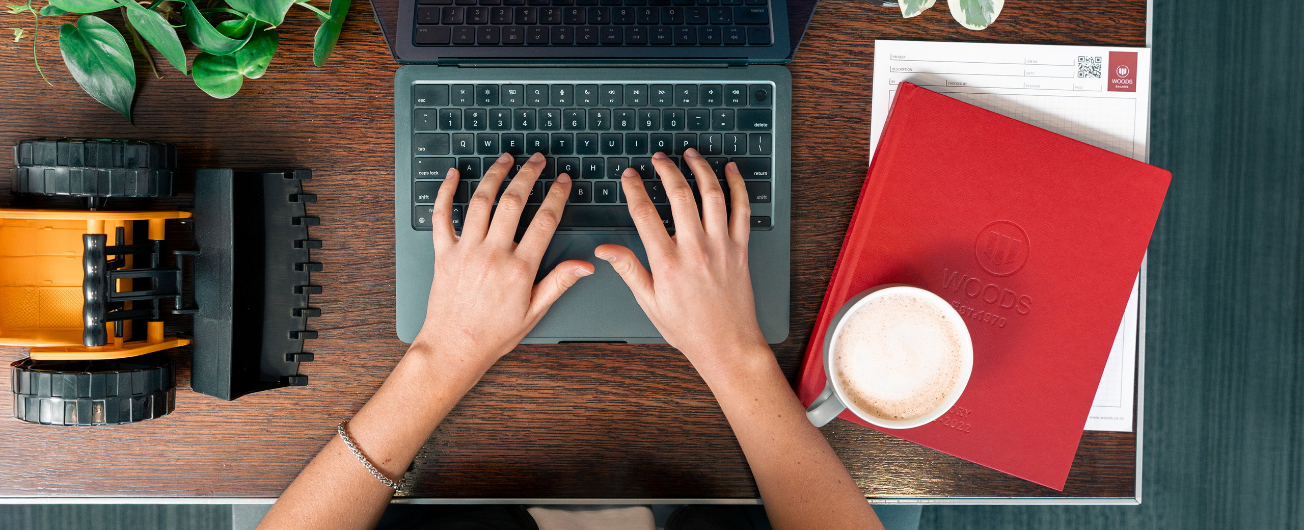 Person using laptop