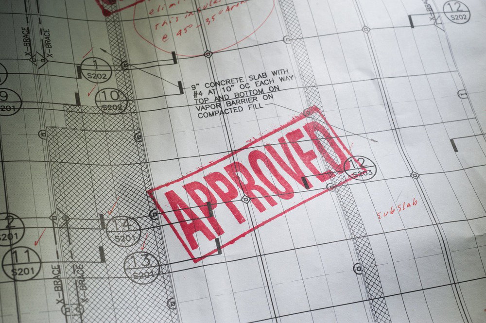 Image of approved plans